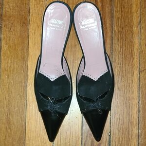 Size 8 Moschino Cheap and Chic Black Mules